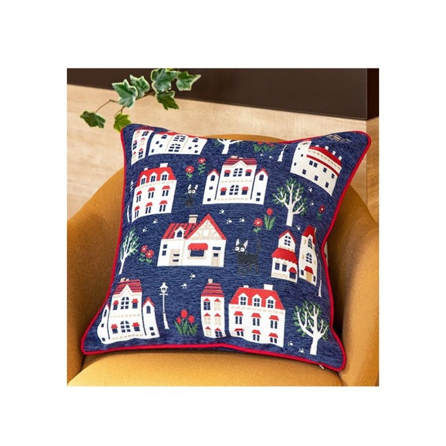 Furniture | Maison Ghibli Cushion Jiji Houses 45 X 45 Cm - Kiki'S Delivery Service