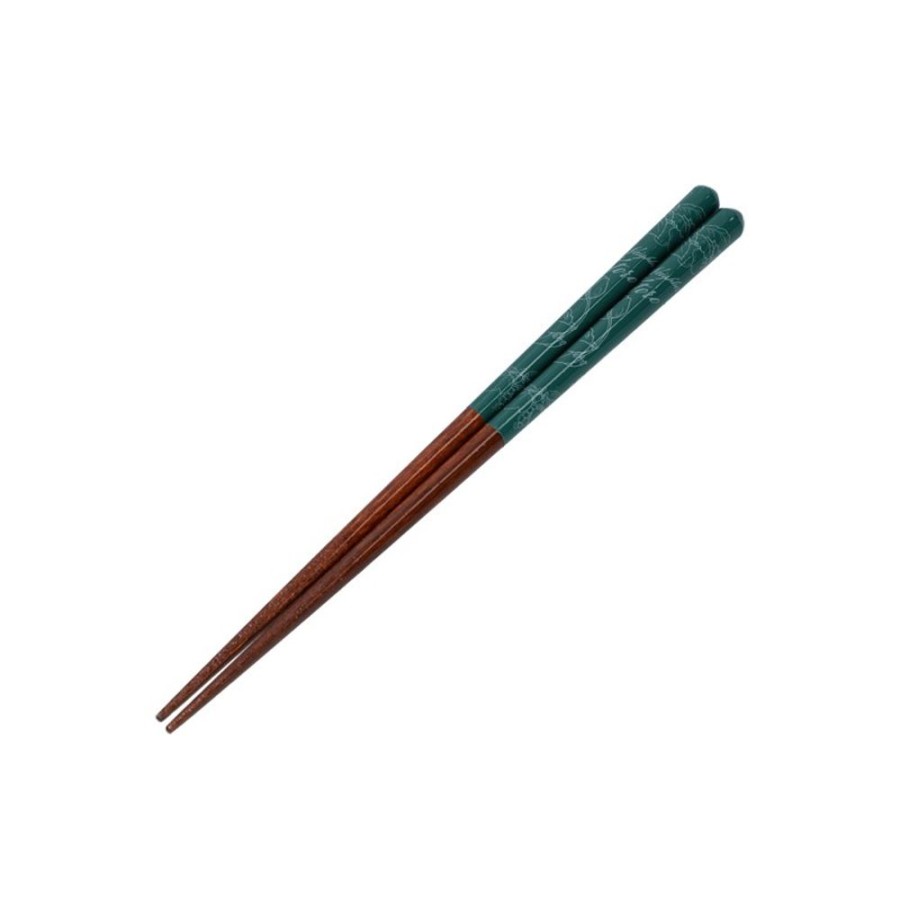 Kitchenware | Maison Ghibli Lacquered Chopsticks 21Cm Sketches Deep Green - My Neighbor Totoro