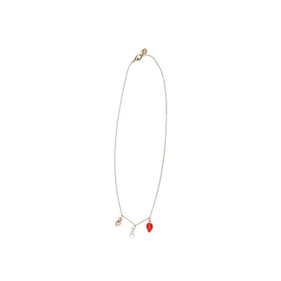 Jewellery | Maison Ghibli Necklace Strawberry And White Totoro - My Neighbor Totoro