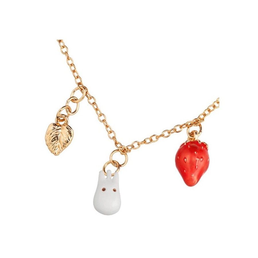 Jewellery | Maison Ghibli Necklace Strawberry And White Totoro - My Neighbor Totoro