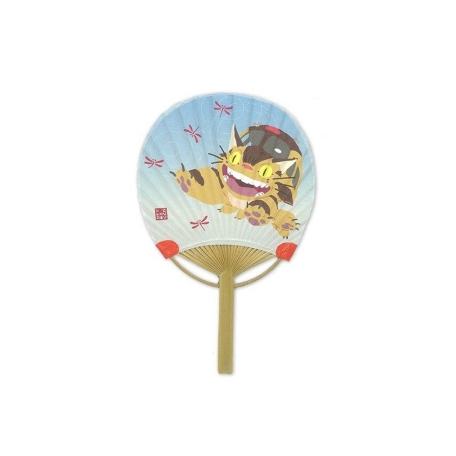 Accessories | Maison Ghibli Japanese Bamboo Fan Catbus And Dragonfly - My Neighbor Totoro