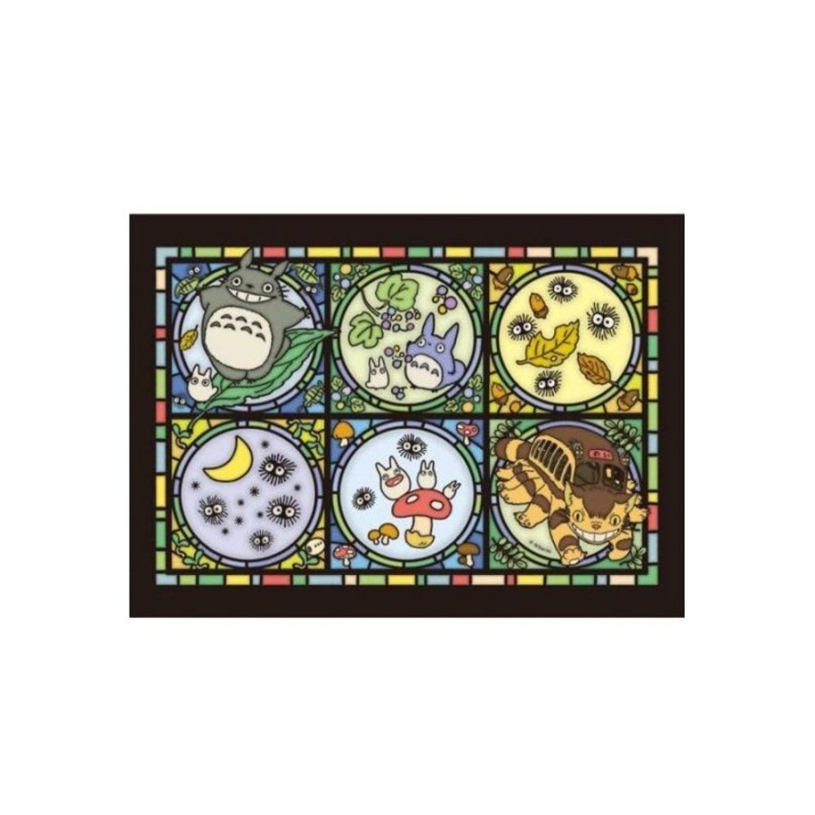 Jigsaw Puzzle | Maison Ghibli Stained Glass Puzzle 208P Totoro & His Friends - My Neighbor Totoro