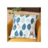 Furniture | Maison Ghibli Cushion Big Totoro Blue & Green Leaves 45X45 Cm - My Neighbour Totoro