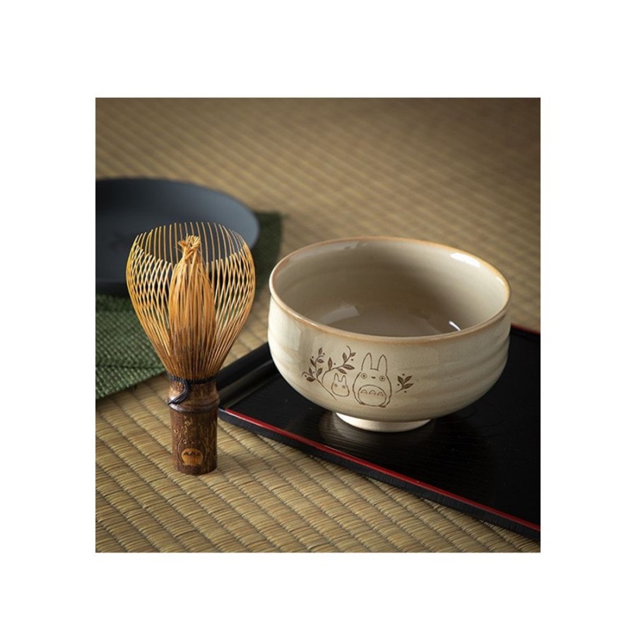 Kitchenware | Maison Ghibli Akahada-Yaki Matcha Tea Bowl & Whisk - My Neighbor Totoro