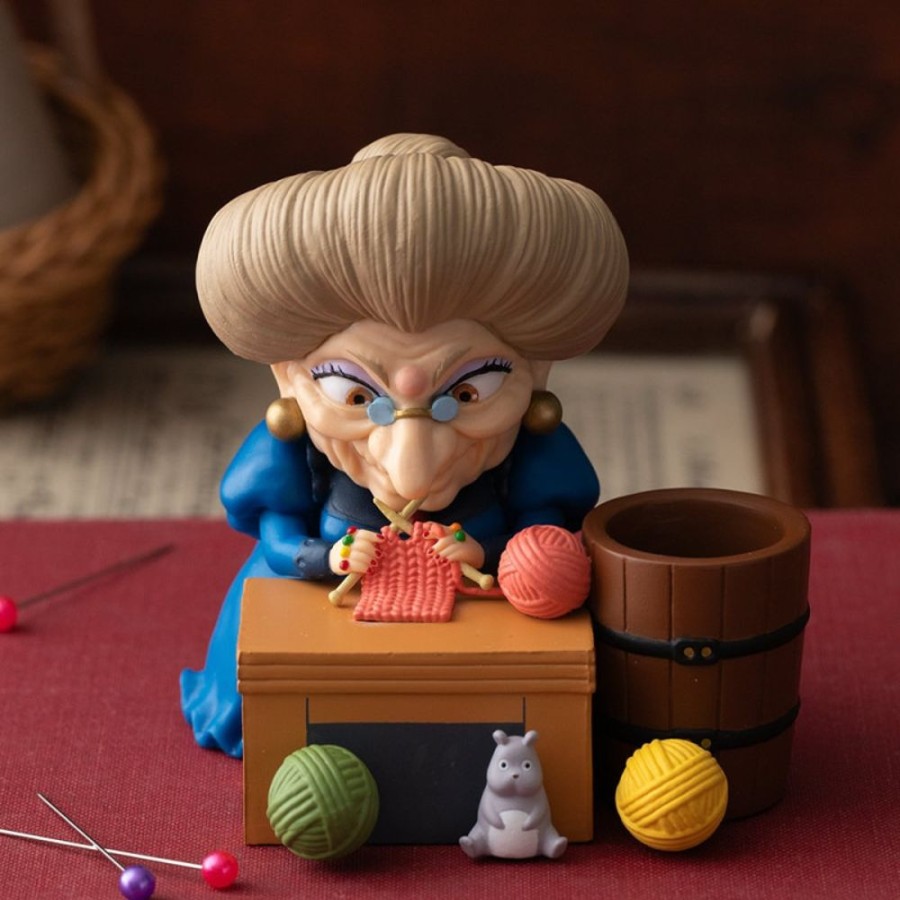 Jewellery Boxes | Maison Ghibli Pencil Holder Figurine Yubaba Knitting - Spirited Away