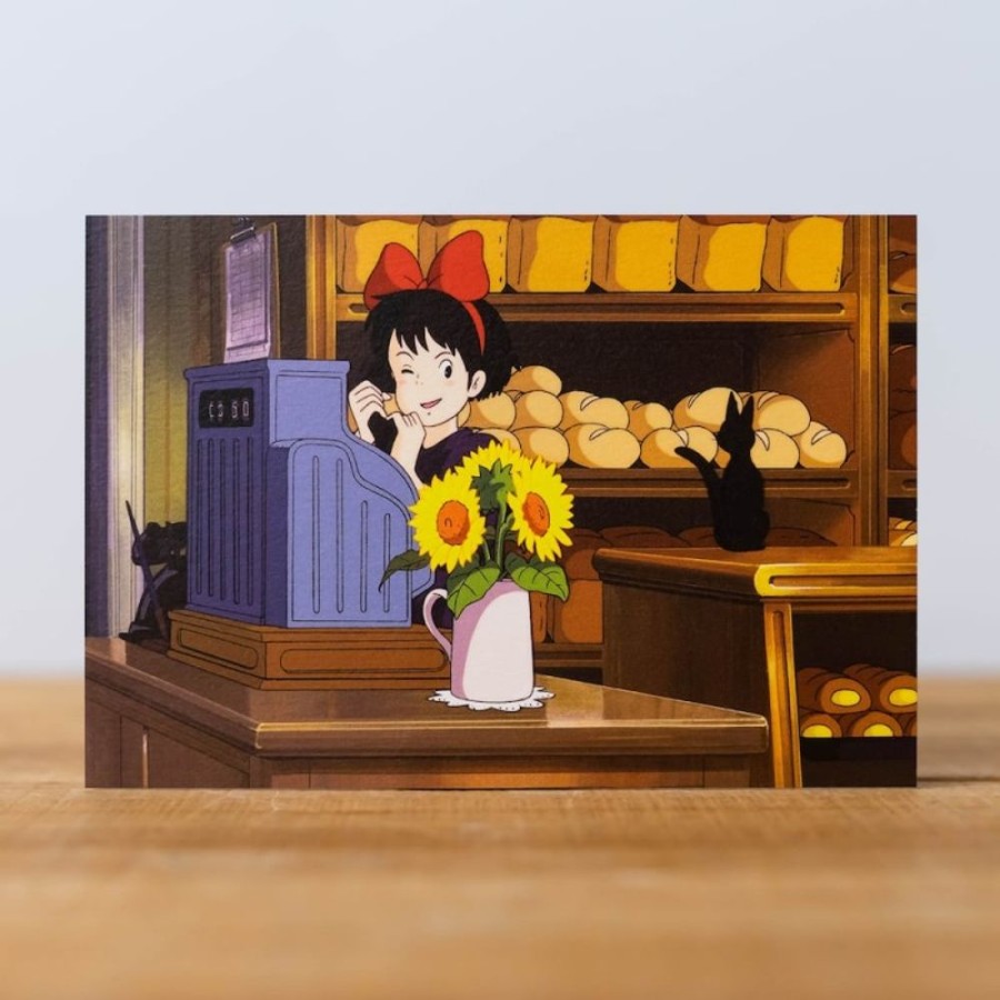 Postcards And Letter Papers | Maison Ghibli Postcard Kiki Sunflower - Kiki'S Delivery Service