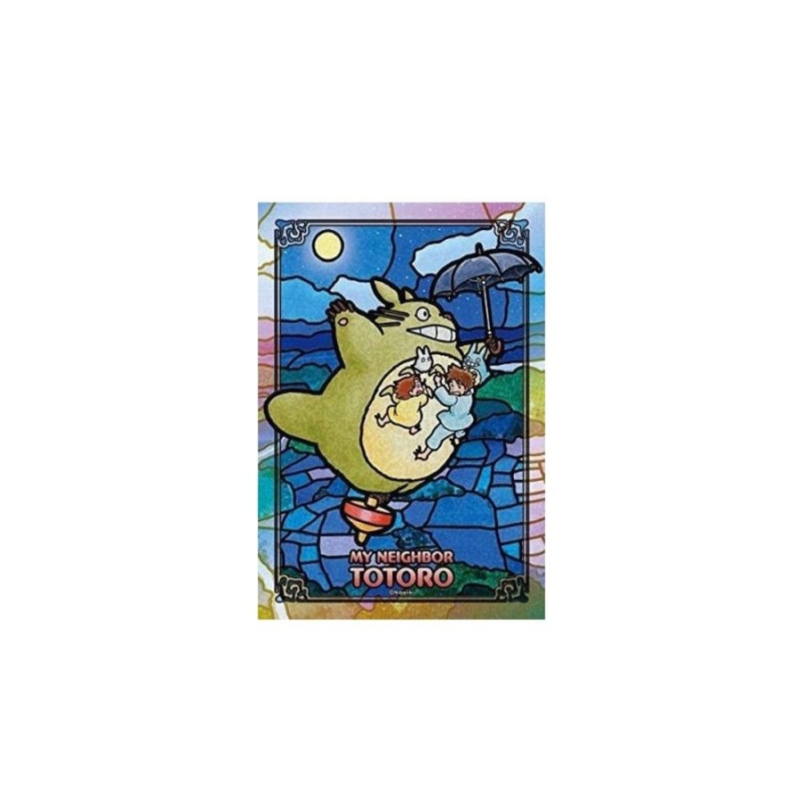 Jigsaw Puzzle | Maison Ghibli Stained Glass Puzzle 208P Totoro Under The Moon - My Neighbor Totoro