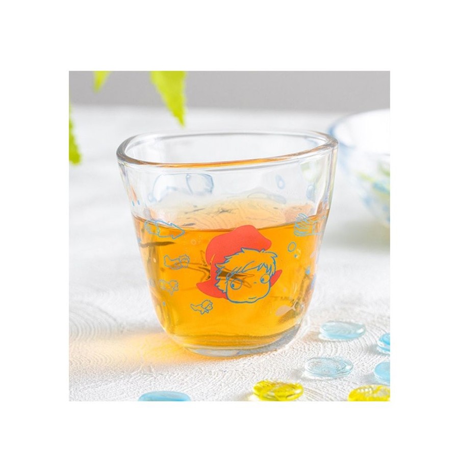 Kitchenware | Maison Ghibli Transparent Glass Ponyo Under The Sea - Ponyo On The Cliff