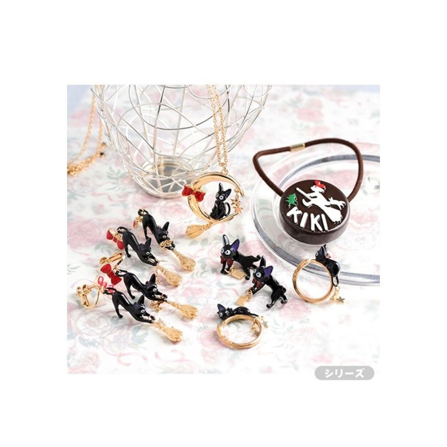 Jewellery | Maison Ghibli Jiji With Broom Pierced Earrings - Kiki'S Delivery Service