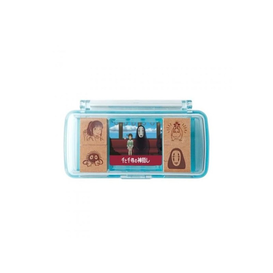 Small Equipment | Maison Ghibli Chihiro Takes The Train Mini Stamp Set Blue - Spirited Away