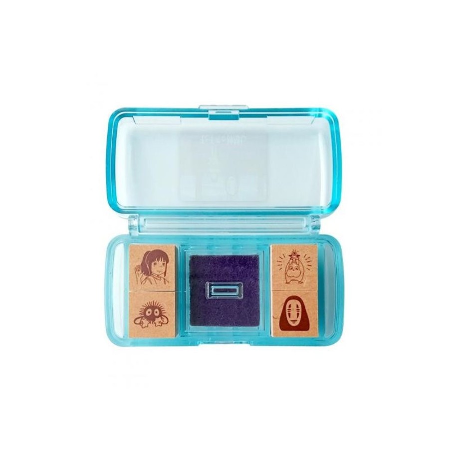 Small Equipment | Maison Ghibli Chihiro Takes The Train Mini Stamp Set Blue - Spirited Away