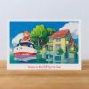 Postcards And Letter Papers | Maison Ghibli Postcard Ponyo - Ponyo On The Cliff