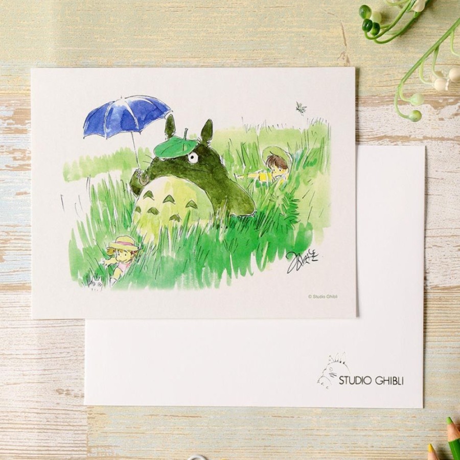 Postcards And Letter Papers | Maison Ghibli Watercolour Greeting Cards 24 X 15,8 Cm Mei & Totoro & Sakura - My Ne