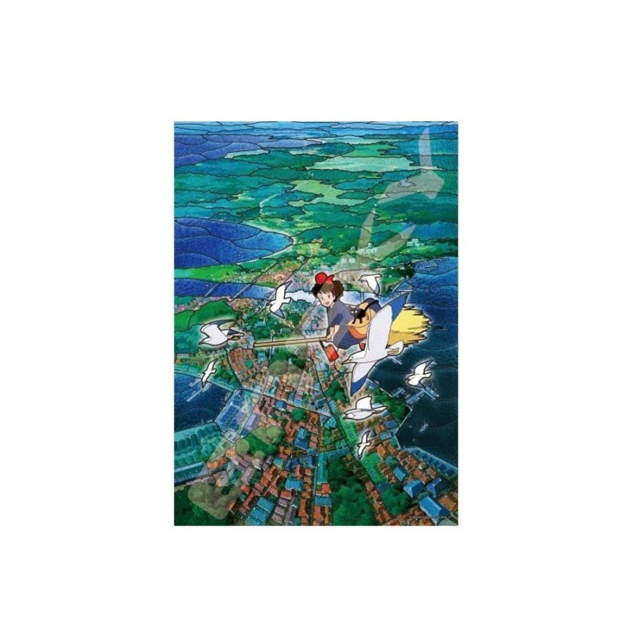 Jigsaw Puzzle | Maison Ghibli Stained Glass Puzzle 500P Koriko City'S Sky - Kiki'S Delivery Service