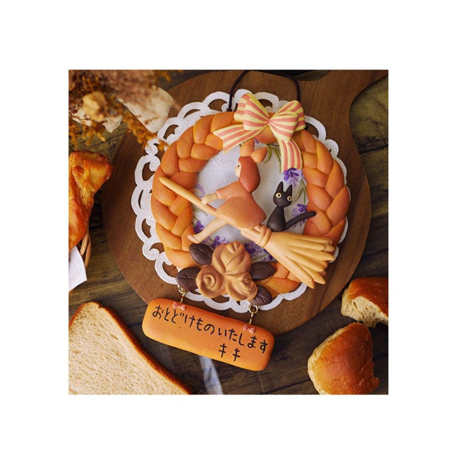 Decoration | Maison Ghibli Decoration Kiki And Jiji Bread Wreath - Kiki'S Delivery Service