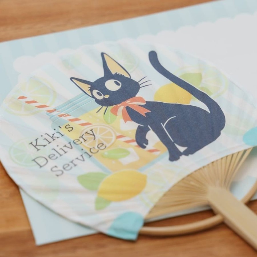 Accessories | Maison Ghibli Bamboo Fan & Letter Set Jiji With Lemon - Kiki'S Delivery Service