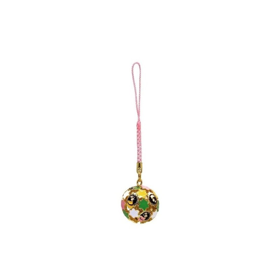 Straps | Maison Ghibli Golden Ring Bell With Strap Soot Sprites And Candy - Spirited Away