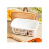 Kitchenware | Maison Ghibli Enamel Butter Dish With Wooden Lid Viennese Pastries 500Ml - Kiki'S D