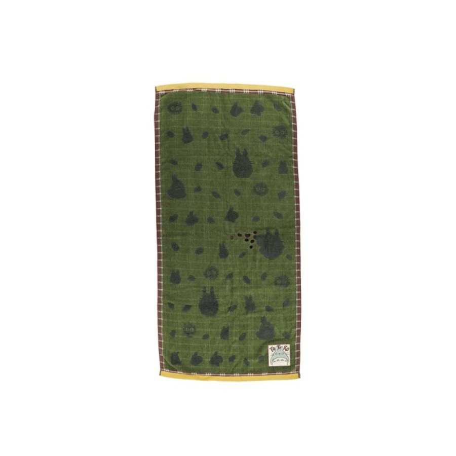 Household Linen | Maison Ghibli Bath Towel Autumn Green 60X120 Cm - My Neighbor Totoro