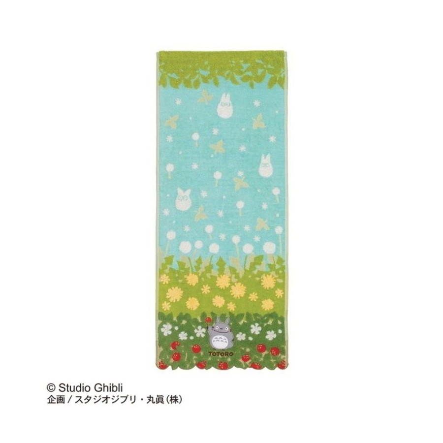 Household Linen | Maison Ghibli Towel Totoro Flowers & Stawberries 34X80 Cm - My Neighbor Totoro