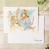 Postcards And Letter Papers | Maison Ghibli Watercolour Greeting Cards 24 X 15,8 Cm Ashitaka And Yakul - Princess