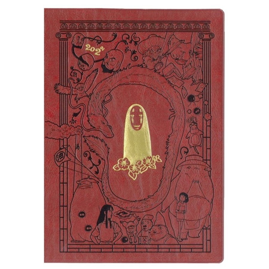 Schedule Diaries And Calendars | Maison Ghibli 2022 Schedule Diary Faux Leather No Face - Spirited Away