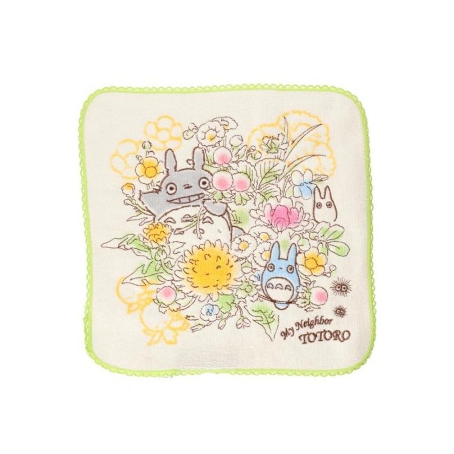 Household Linen | Maison Ghibli Mini Towel Totoro Bunch Of Spring Flowers 25X25 Cm - My Neighbor Toto