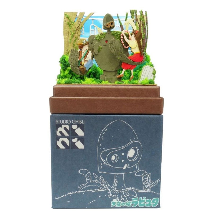 Arts And Crafts | Maison Ghibli Paper Craft Sheeta & Pazu With Robot Soldier - Castle In The Sky