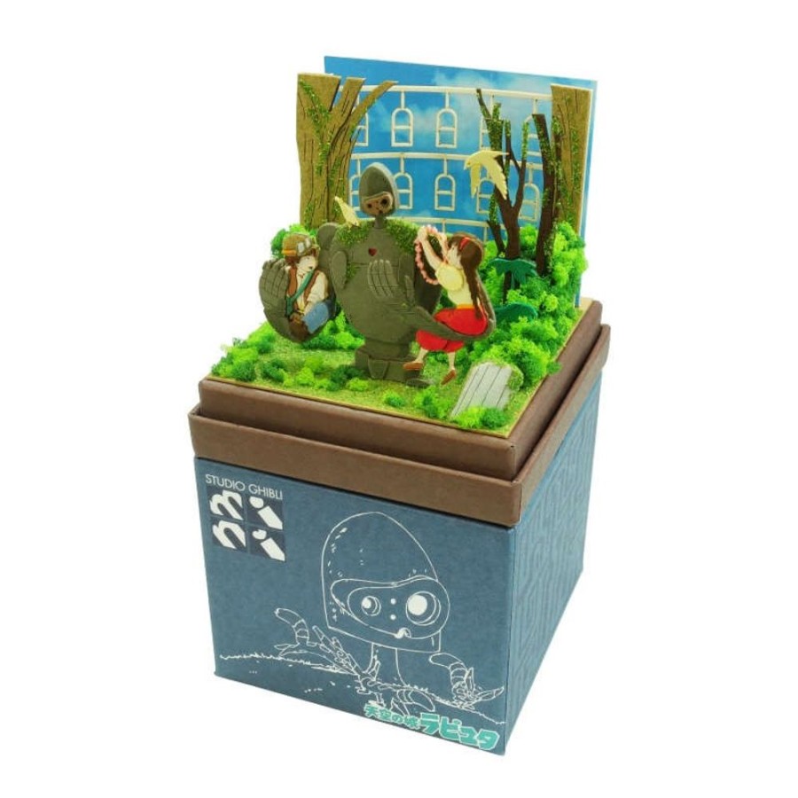 Arts And Crafts | Maison Ghibli Paper Craft Sheeta & Pazu With Robot Soldier - Castle In The Sky