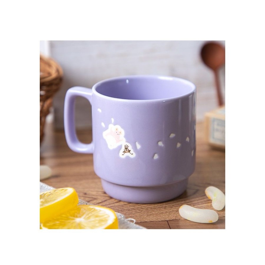 Kitchenware | Maison Ghibli Coloful Embossed Mug Kiki Chihiro & Haku - Spirited Away