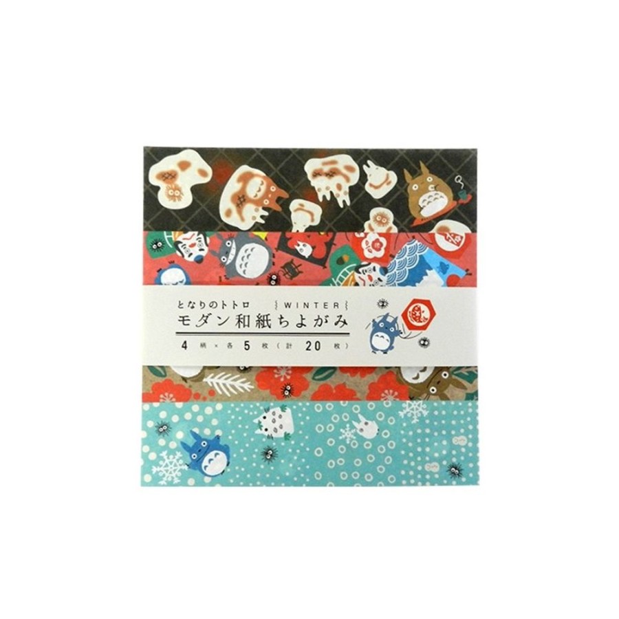 Postcards And Letter Papers | Maison Ghibli Chiyogami Paper Winter - My Neighbor Totoro