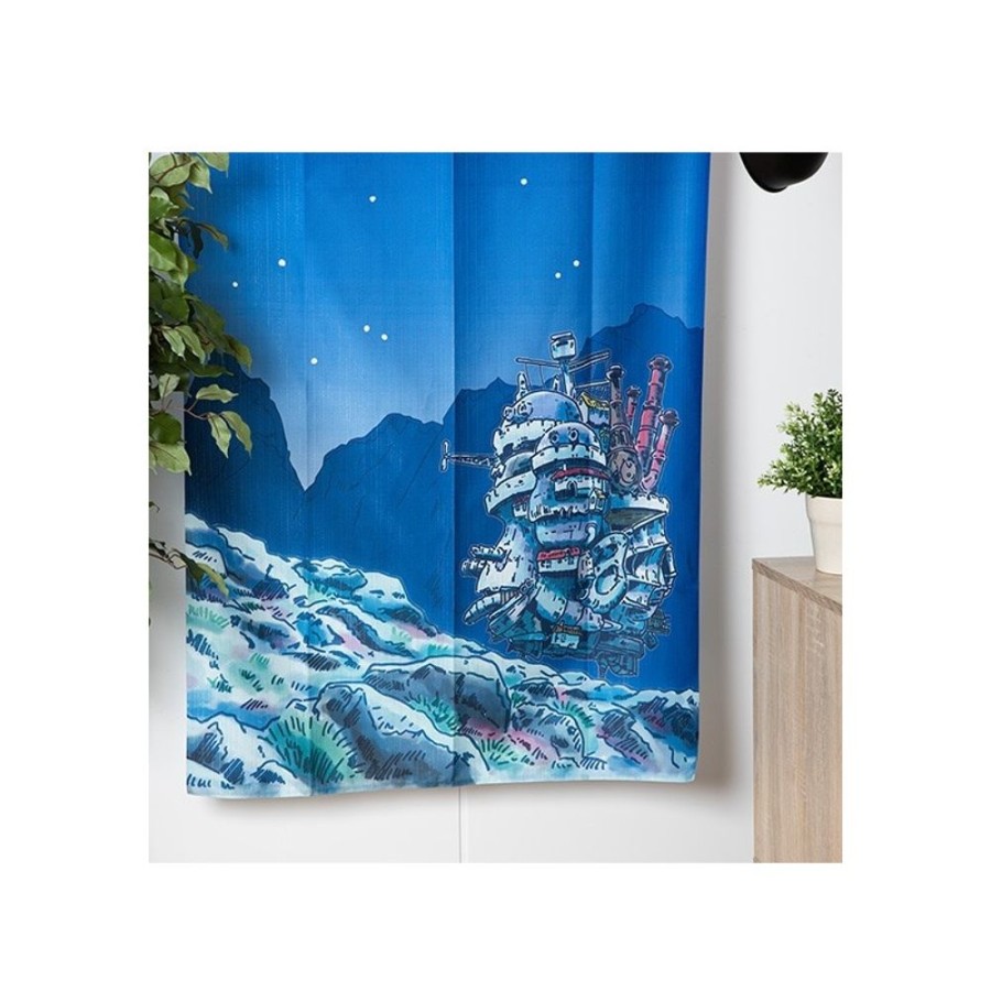 Wall Decoration | Maison Ghibli Japanese Curtain Moonlit Night - Howl'S Moving Castle