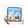 Household Linen | Maison Ghibli Mini Towel Streets Of Paris 25X25 Cm - Kiki'S Delivery Service