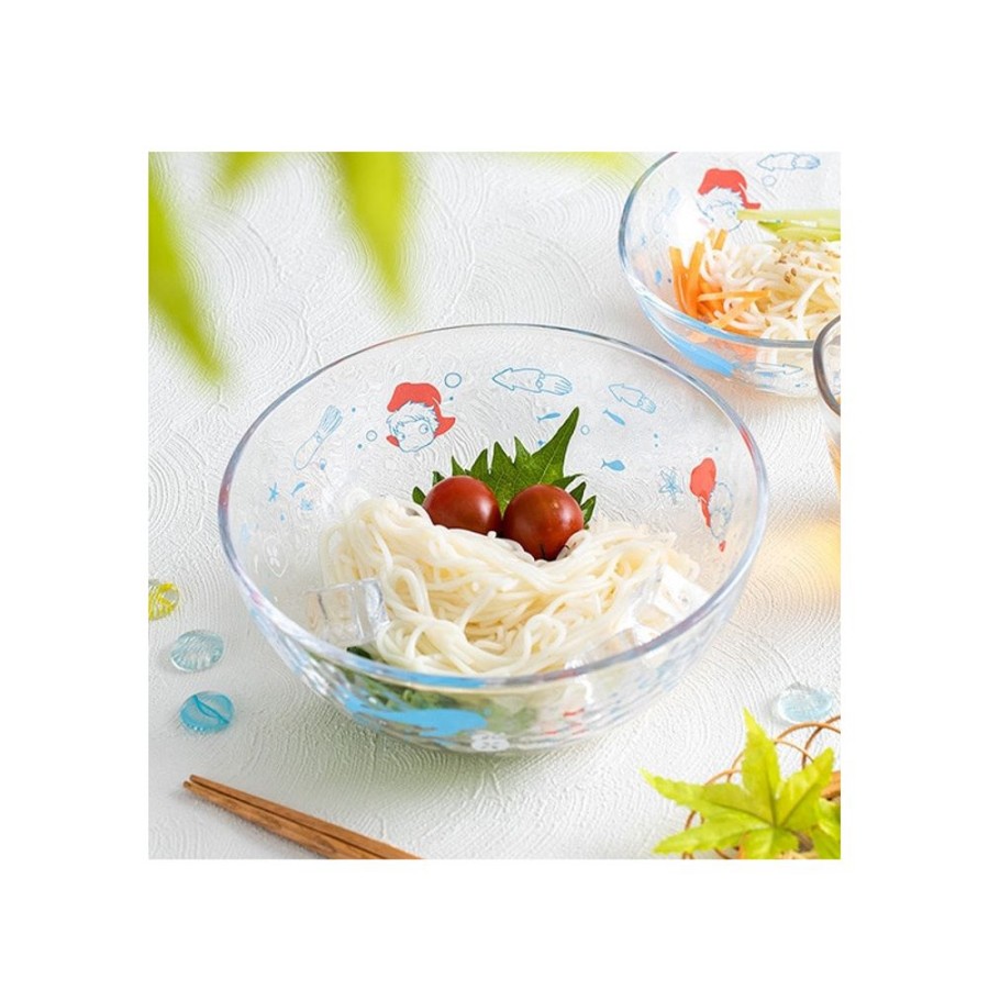 Kitchenware | Maison Ghibli Transparent Bowl 17Cm Ponyo Under The Sea - Ponyo On The Cliff