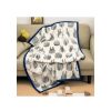 Household Linen | Maison Ghibli Blanket Totoro Silhouette 100X140 Cm - My Neighbor Totoro