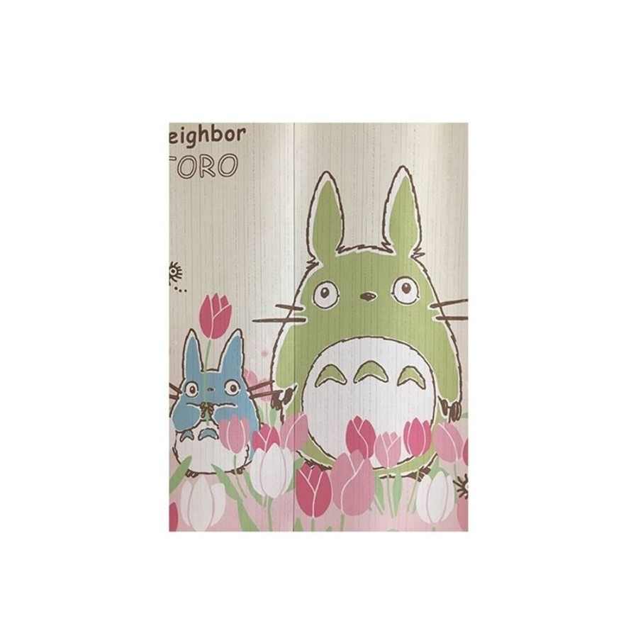 Wall Decoration | Maison Ghibli Curtains Tulips Totoro - My Neighbor Totoro