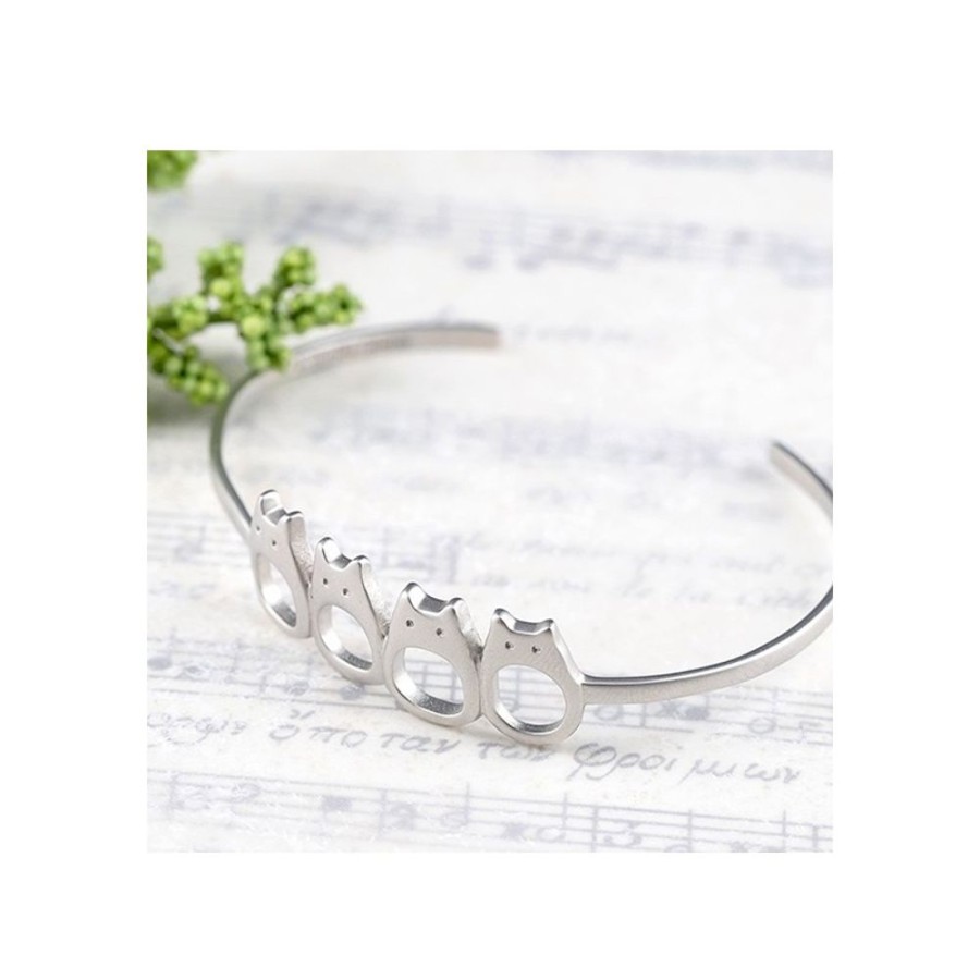 Jewellery | Maison Ghibli White Totoro Metal Garland Bracelet - My Neighbor Totoro