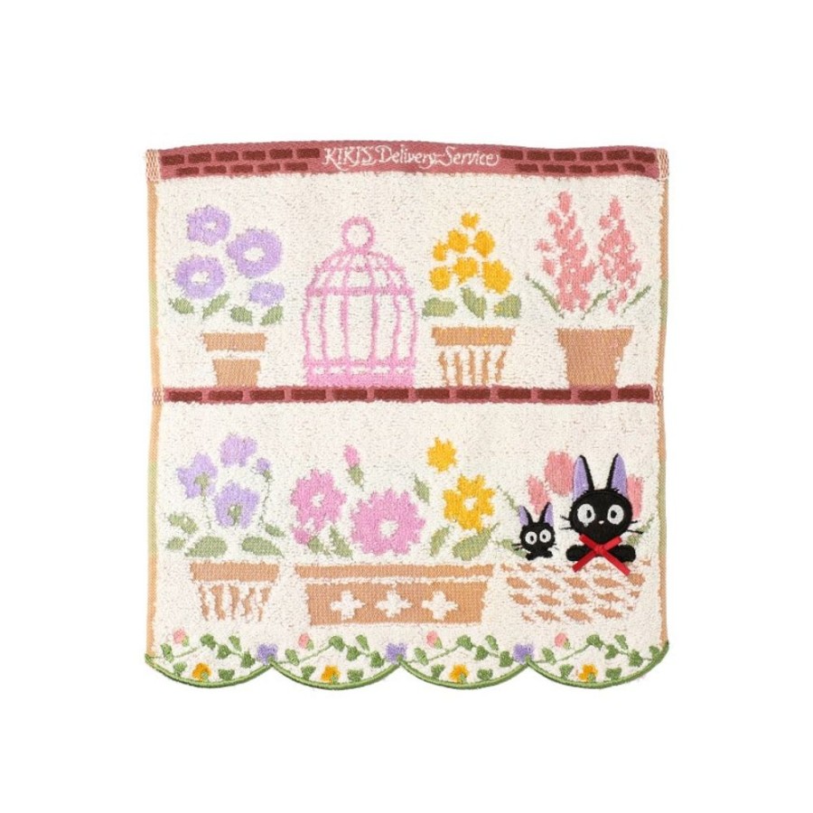 Household Linen | Maison Ghibli Mini Towel Jiji And Her Favourite Flowers 25X25 - Kiki'S Delivery Ser