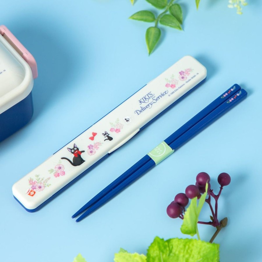 Kitchenware | Maison Ghibli Chopsticks Box Set 18Cm Jiji Flower Garland - Kiki'S Delivery Service