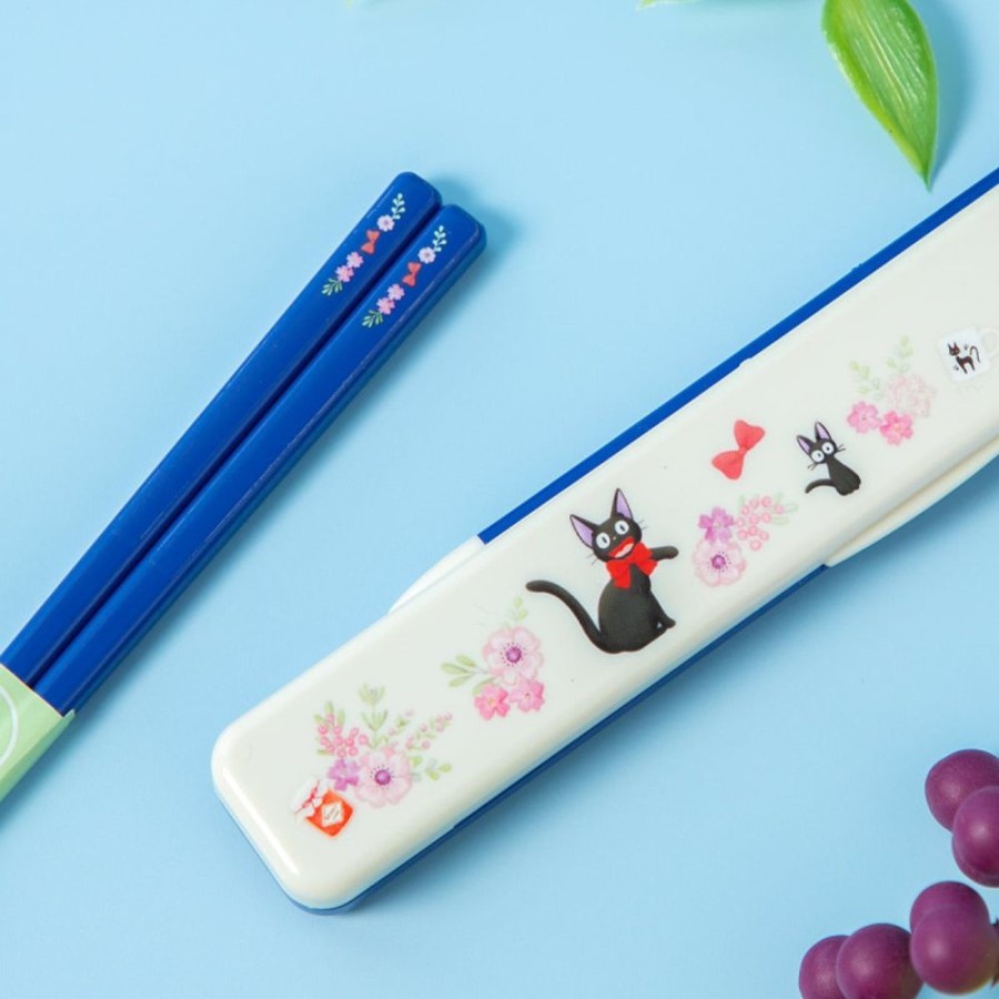 Kitchenware | Maison Ghibli Chopsticks Box Set 18Cm Jiji Flower Garland - Kiki'S Delivery Service