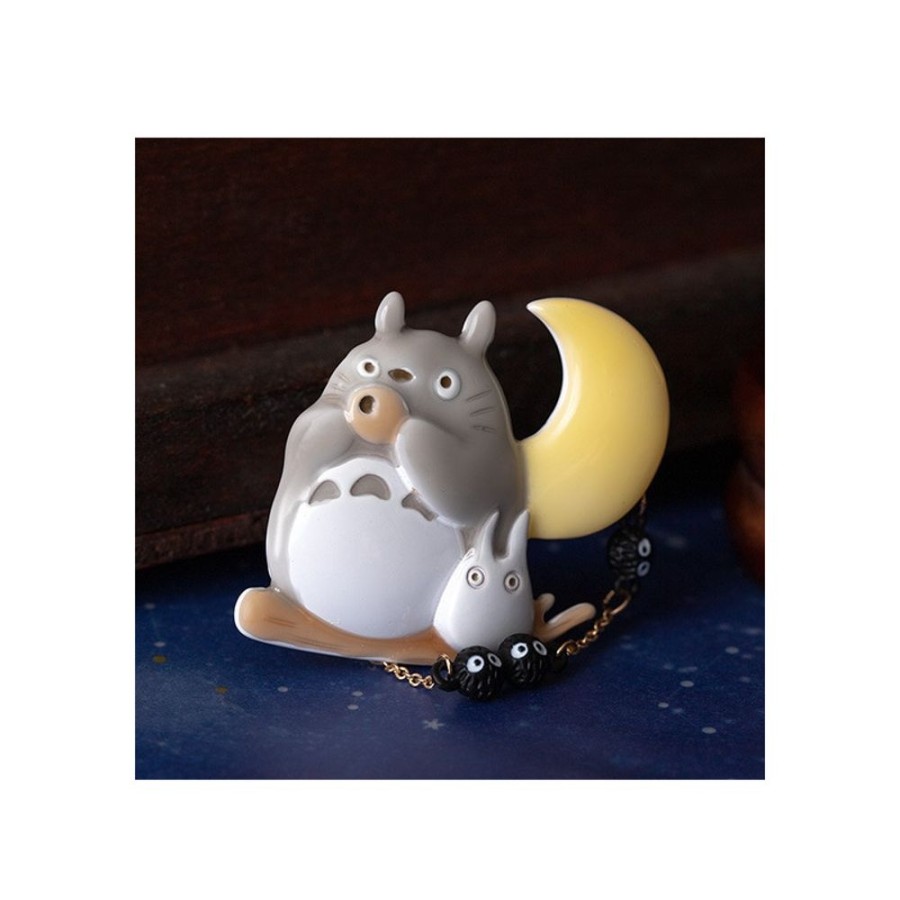 Pins | Maison Ghibli Brooch Totoro Ocarina Under The Moon - My Neighbor ...