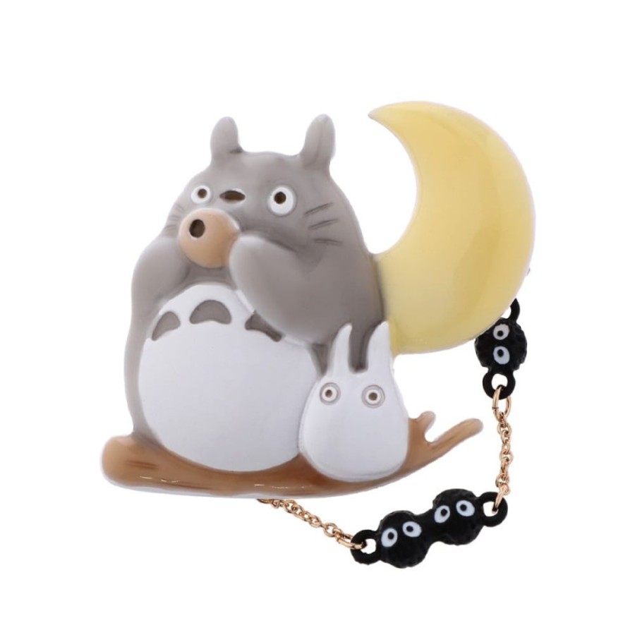 Pins | Maison Ghibli Brooch Totoro Ocarina Under The Moon - My Neighbor Totoro