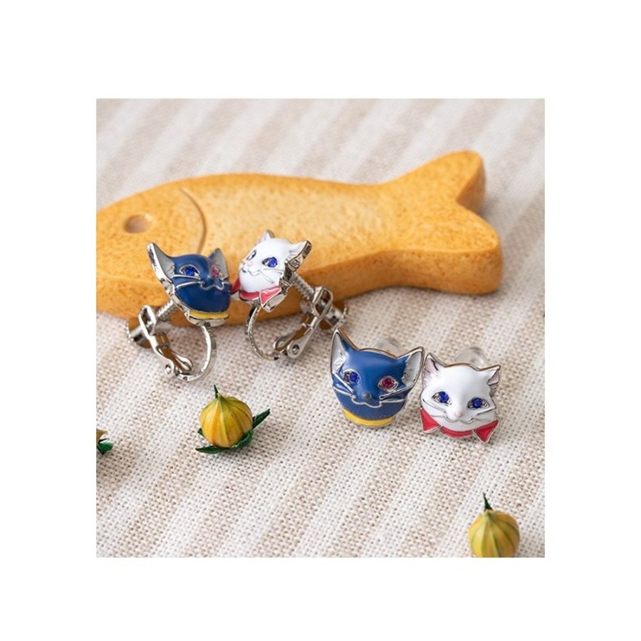 Jewellery | Maison Ghibli Yuki & Moon Clip Earrings - The Cat Returns