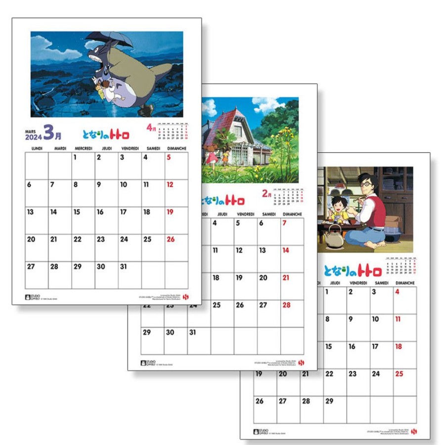 Schedule Diaries And Calendars | Maison Ghibli Totoro Calendar 2024 - En