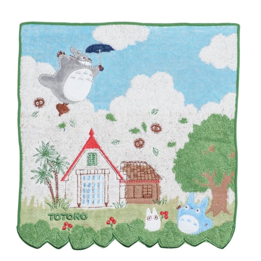 Household Linen | Maison Ghibli Mini Towel Totoro In The Sky 25X25 Cm - My Neighbor Totoro