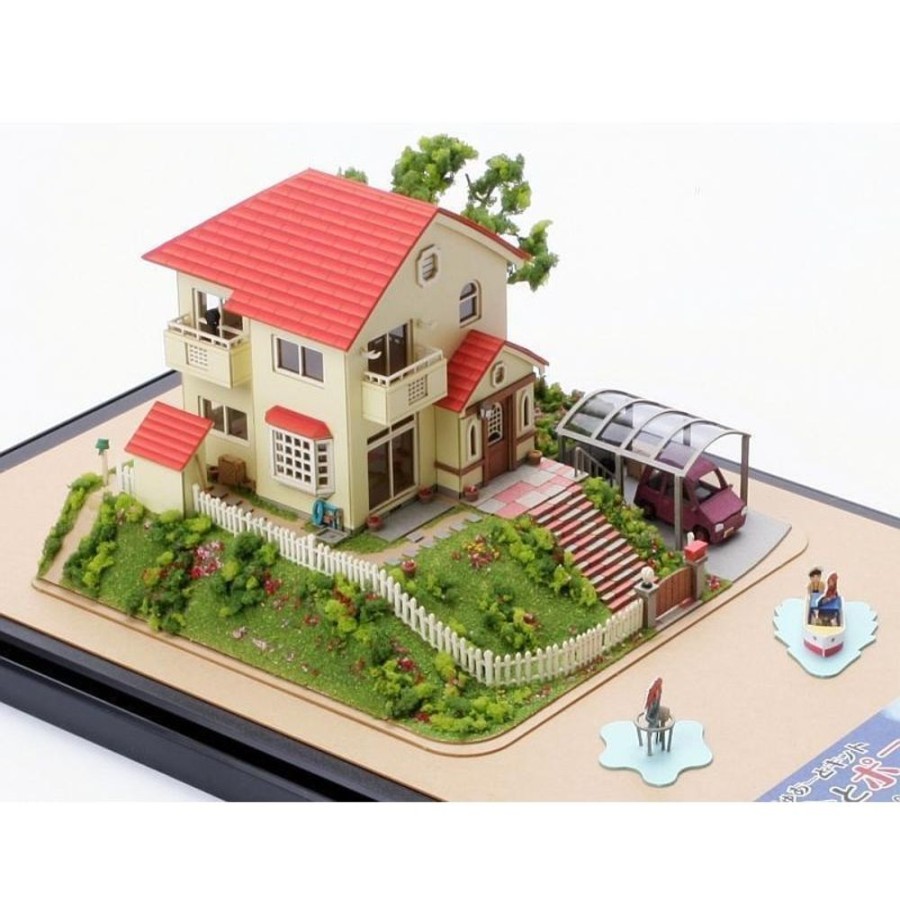 Arts And Crafts | Maison Ghibli Paper Craft Sosuke & Ponyo'S House - Ponyo On The Cliff