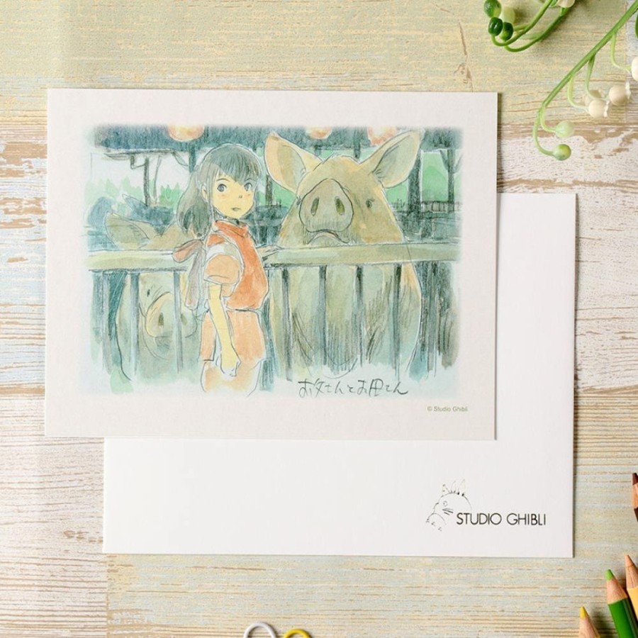 Postcards And Letter Papers | Maison Ghibli Watercolour Greeting Cards 24 X 15,8 Cm Chihiro - Spirited Away