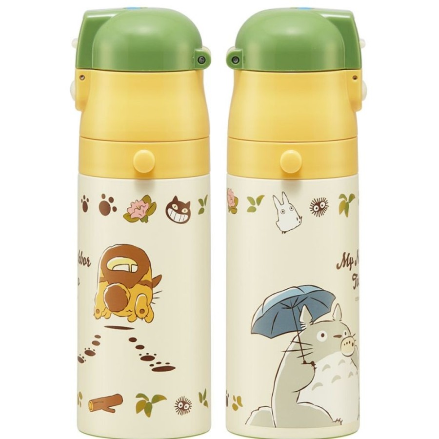 Kitchenware | Maison Ghibli Thermos Bottle Double Opening Totoro & Catbus - My Neighbor Totoro