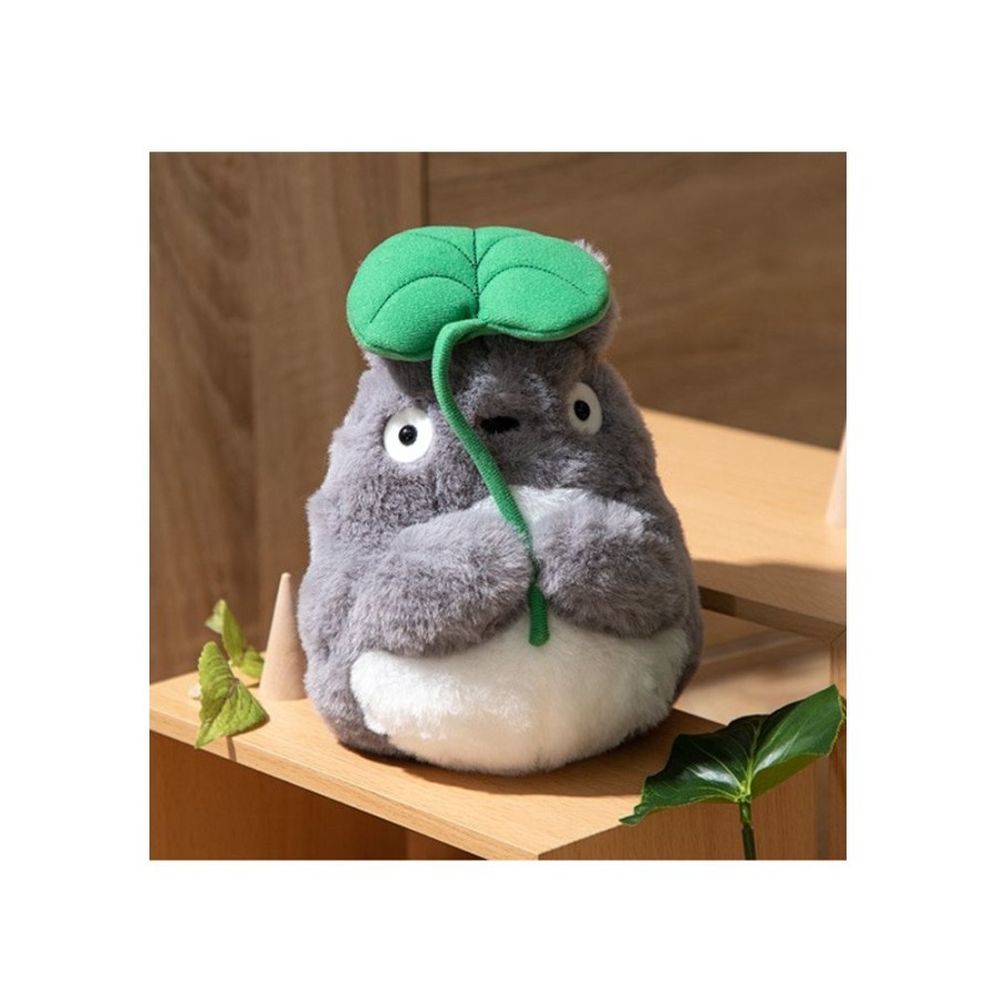 Nakayoshi Plush | Maison Ghibli Nakayoshi Plush Big Totoro With Leaf - My Neighbor Totoro