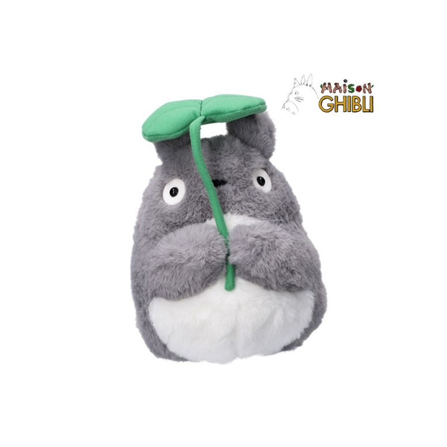 Nakayoshi Plush | Maison Ghibli Nakayoshi Plush Big Totoro With Leaf - My Neighbor Totoro